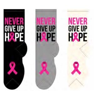 Foozy socks breast cancer awareness